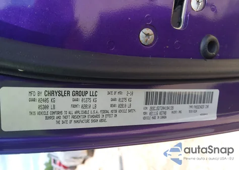 2010 Dodge Challenger R/T из США, поврежденный, VIN 2B3CJ5DT2AH184139